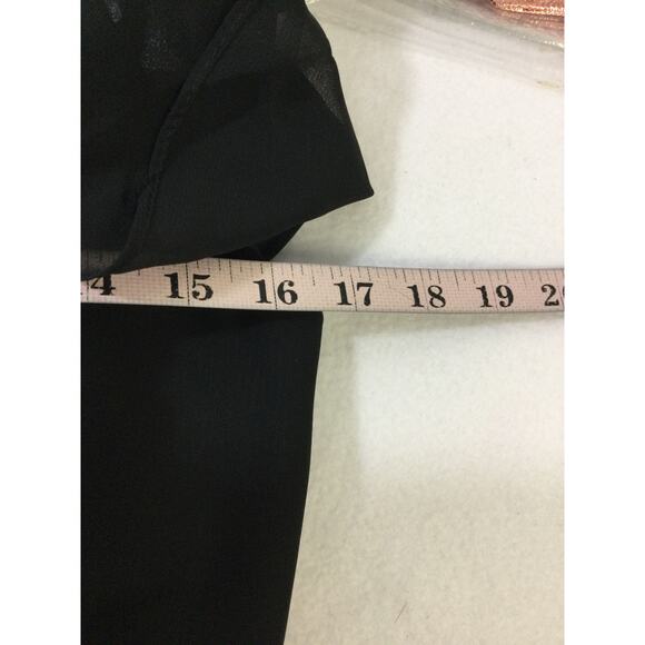 AW BRIDAL SZ 10 L black chiffon ruffle prom formal party maxi dress NEW B157 - Picture 4 of 8